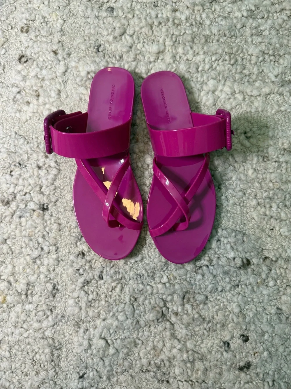 Veronica Beard Pink Jelly Sandals